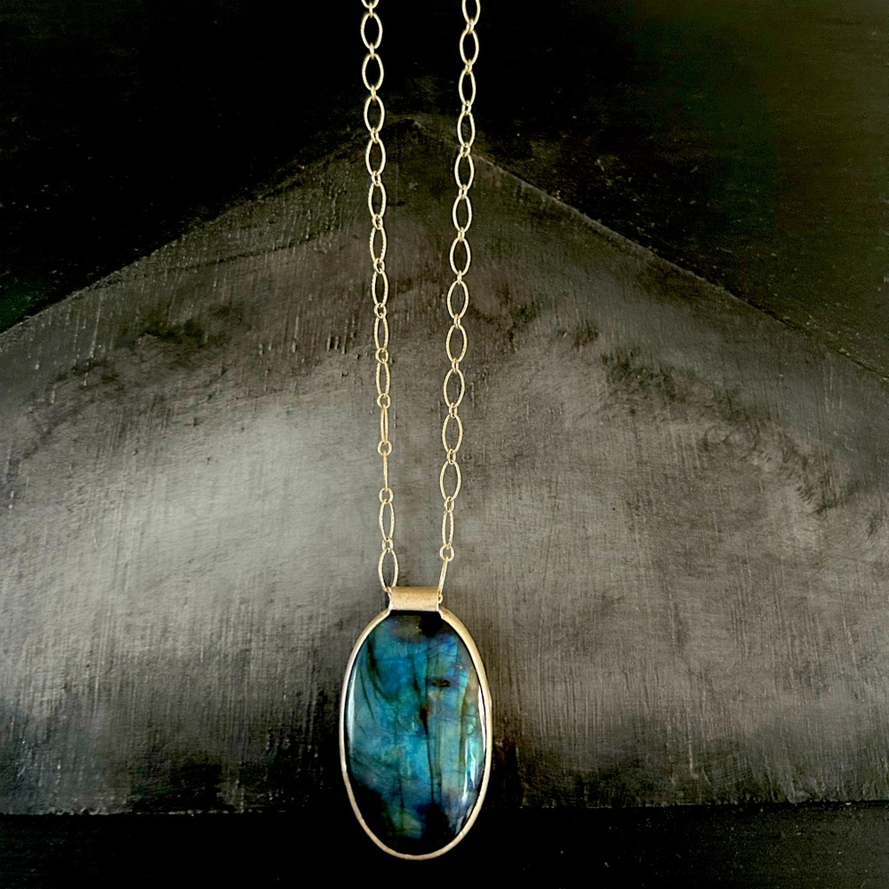 Silver and Blue Lapis necklace